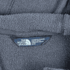 North Face Sweater Gray Knit Stitch Fleece Pullover Hoodie Womens MEDIUM