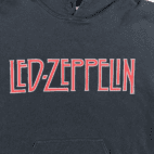 Led Zeppelin Sweater Black Spell Out Hoodie Sweatshirt Zoso Symbols Adult MEDIUM