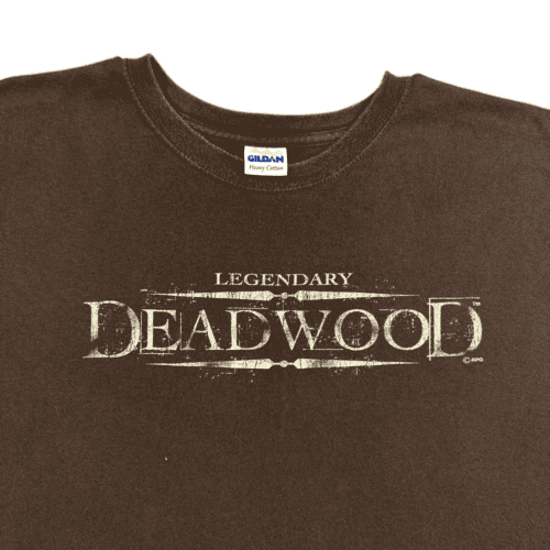 Deadwood Shirt Legendary South Dakota Western Town Brown Adult XXL 2XL