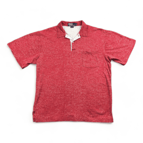 Vintage Ralph Lauren Polo Shirt 90s Red Small Pony Pocket Adult MEDIUM