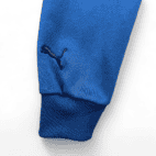 Puma Sweater Blue Spell Out Stitched Logo Hoodie Sweatshirt Adult MEDIUM