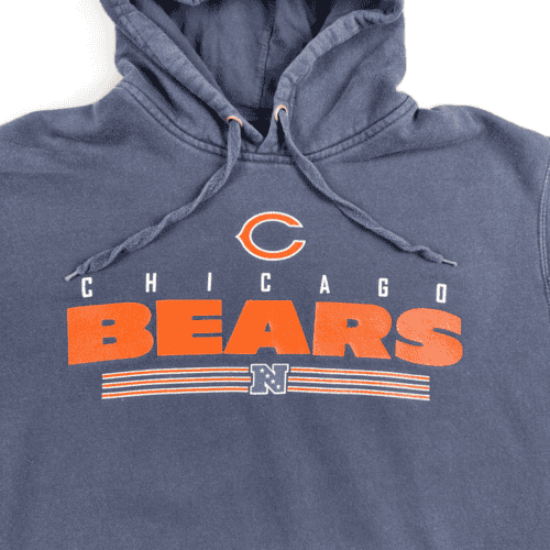 Chicago Bears Sweater Blue Hoodie Pullover Sweatshirt Adult EXTRA LARGE