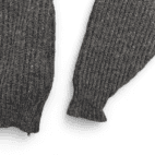 Vintage LL Bean Wool Sweater 90s Gray Alpaca Blend Zip Cardigan Adult MEDIUM