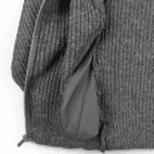 Vintage LL Bean Wool Sweater 90s Gray Alpaca Blend Zip Cardigan Adult MEDIUM