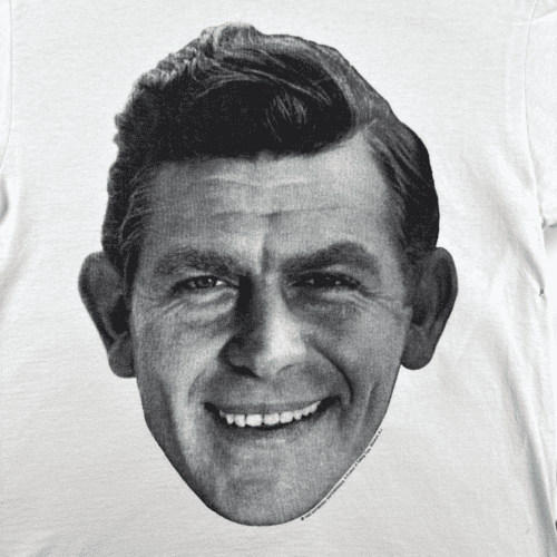 Vintage Andy Griffith Shirt 90s Portrait White Adult LARGE