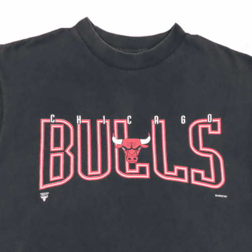 Vintage Chicago Bulls Shirt 80s White Michael Jordan Caricatures Adult LARGE COPY