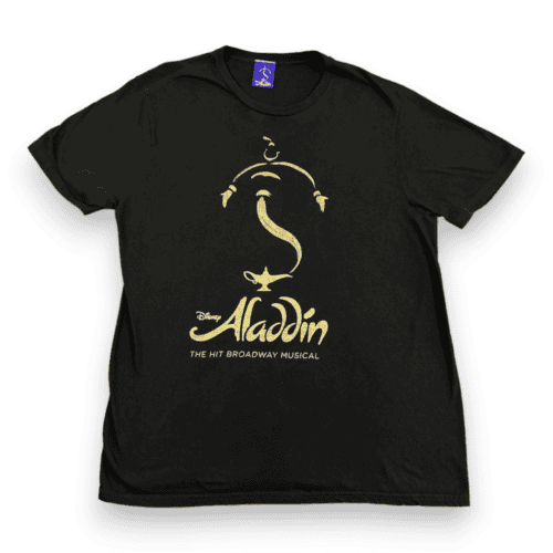 Aladdin Shirt Disney Broadway Musical Black Adult LARGE