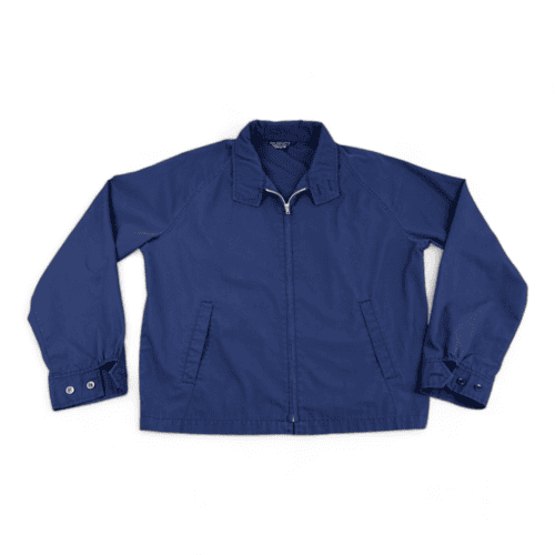 Vintage JC Penney Jacket Blue 70s Windbreaker Adult MEDIUM