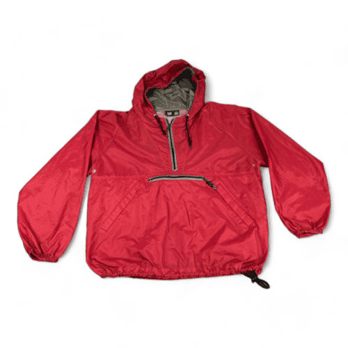 Vintage Gap Rain Jacket Pullover 90s Red Adult MEDIUM