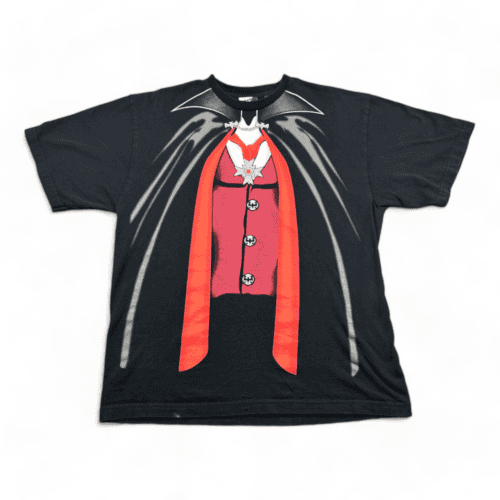 Vintage Dracula Shirt Black Y2K Vampire Universal Monsters Adult LARGE
