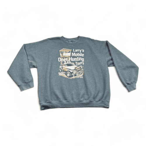Vintage Deer Hunting Sweater Mobile Tours Humor 90s Adult LARGE