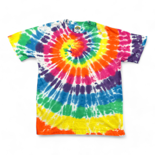 Vintage Tie Dye Shirt Rainbow Spiral 90s Adult MEDIUM