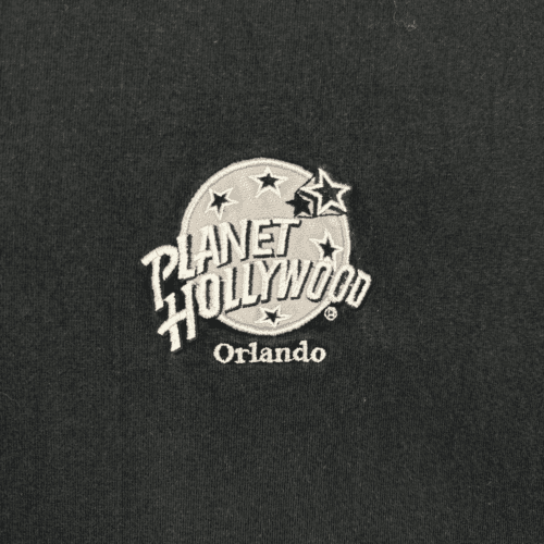 Vintage Planet Hollywood Shirt Black Orlando Florida 90s Adult LARGE