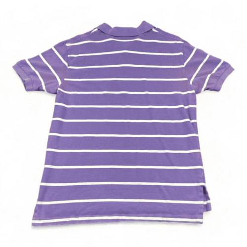 Vintage Ralph Lauren Polo Shirt 90s Purple White Stripe Small Pony Adult MEDIUM