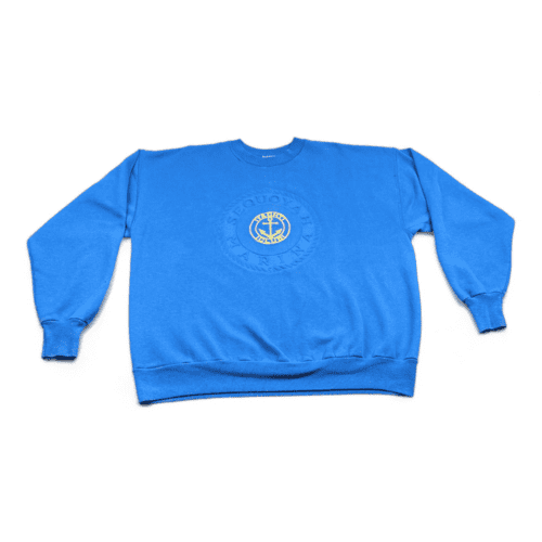 Vintage Yacht Club Sweater Blue Sequoya Marina 90s Sweatshirt Pullover Adult EXTRA LARGE
